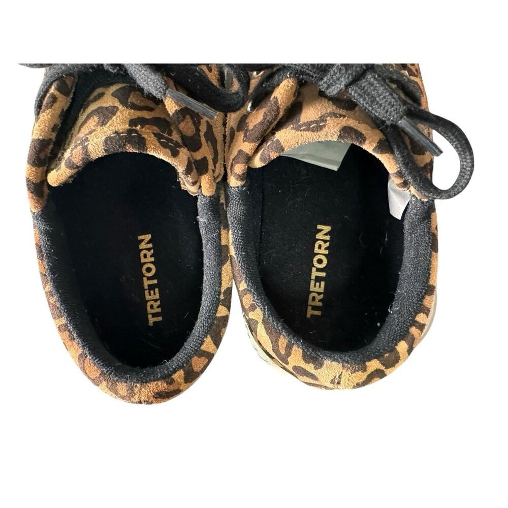 Tretorn Womens Leather Nylite Plus 2 Leopard Animal Print Sneakers Shoes, Size 9 - Picture 7 of 10